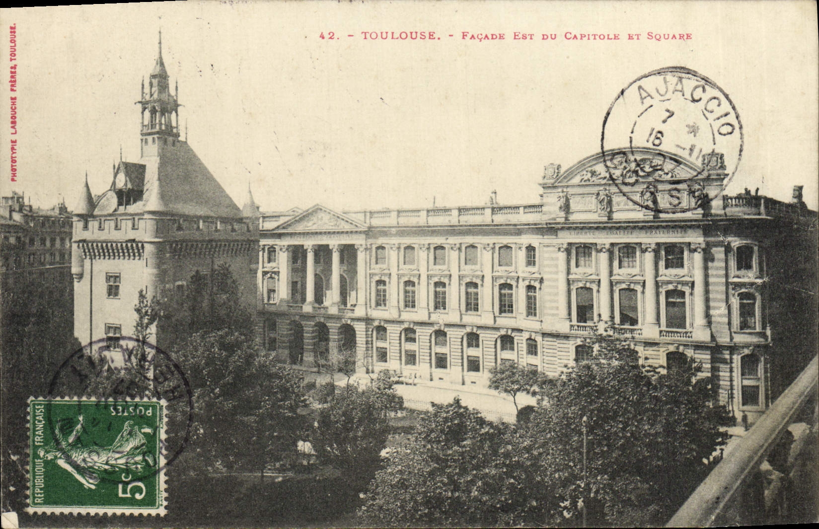 CPA Toulouse Facade Est Du Capitole Et Square