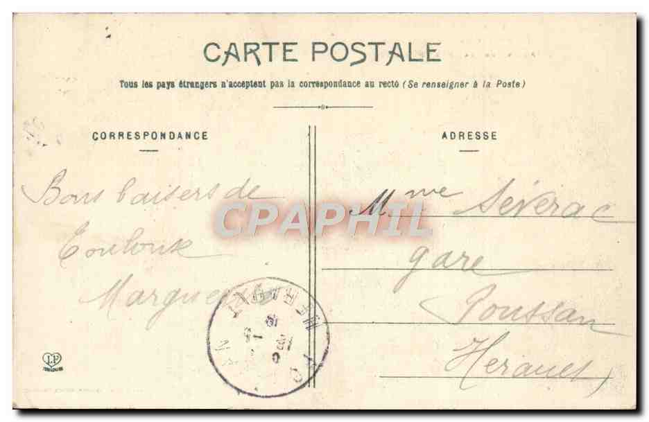 CPA Toulouse Le Boulevard De Strasbourg Angle de la rue Matabiau — Verso