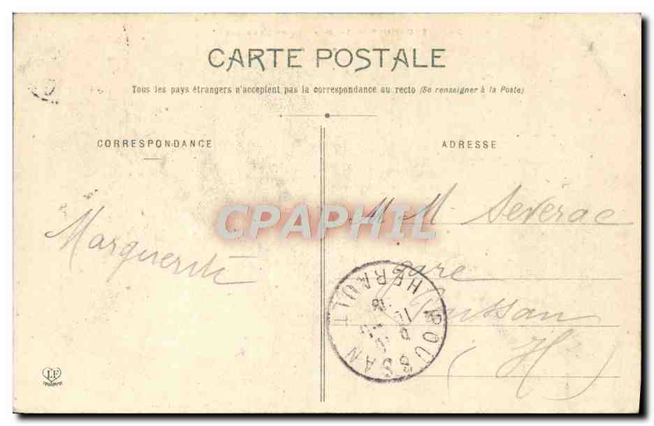 Toulouse - La Rue Alsace-Lorraine am Kreuzungspunkt der Pomme — Phototype Labouine Frères, Toulouse, n°36 — Rückseite