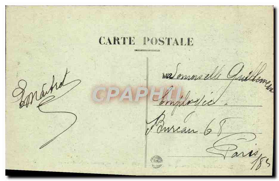 FELLETIN — Ecole Supérieure de Jeunes Filles — La Creuse Pittoresque 1766 — Verso