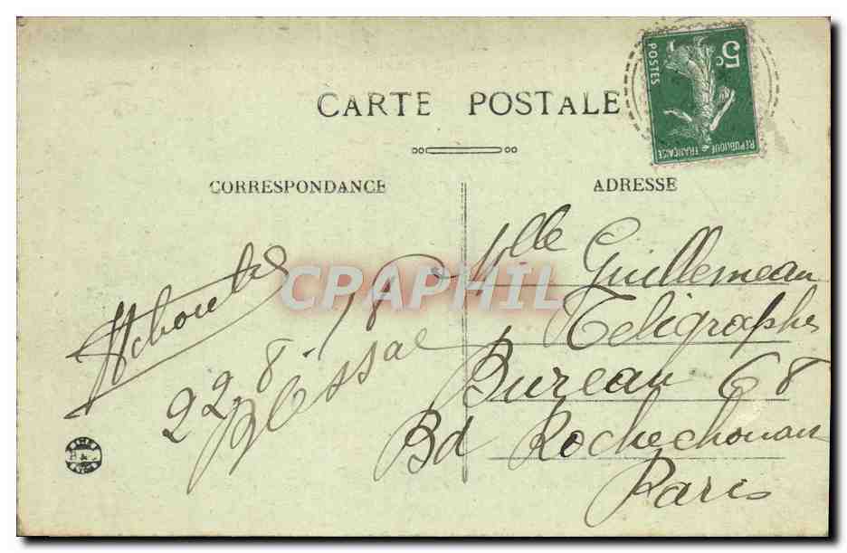 Crozant (Creuse) — Le Pont Cheraud - Route d'Eguzon — éditeur non identifié, n° 37 — Rückseite