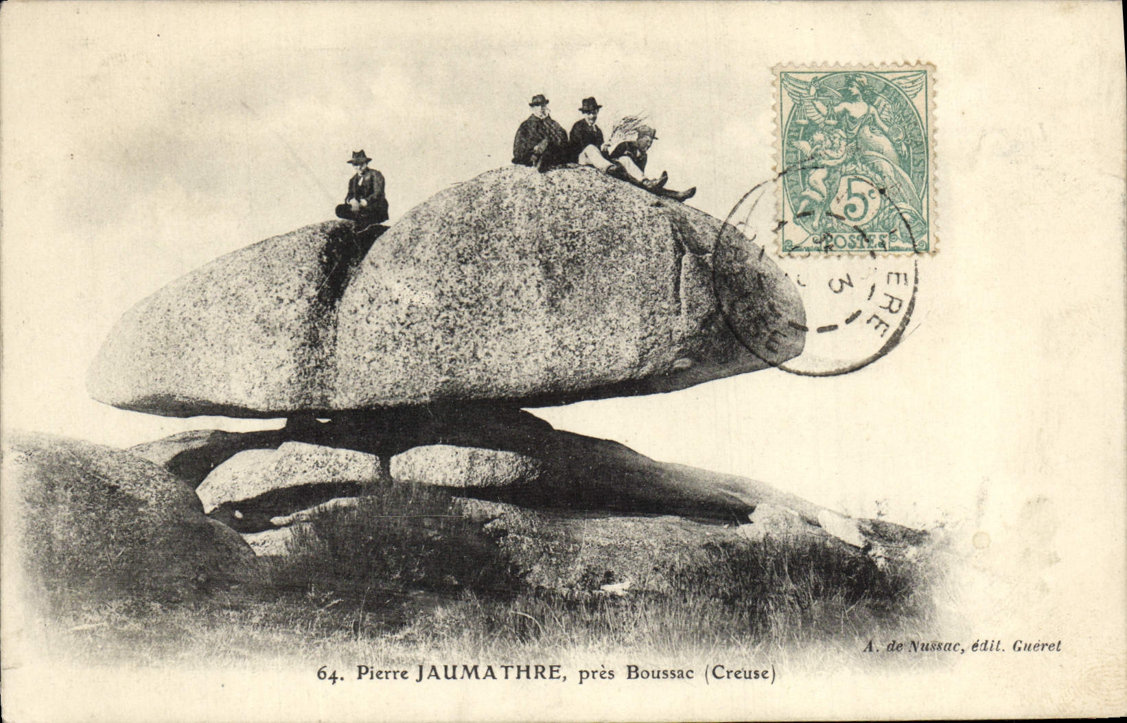 Pierre Jaumathre, près Boussac (Creuse) — éditeur A. de Nussac, n° 64