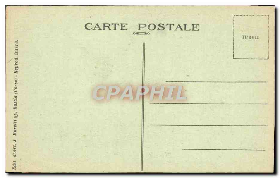 Une Vieille Rue près du Jardin Romieu — Corse — Bastia — J. Moretti, n° 3177 — Reverso