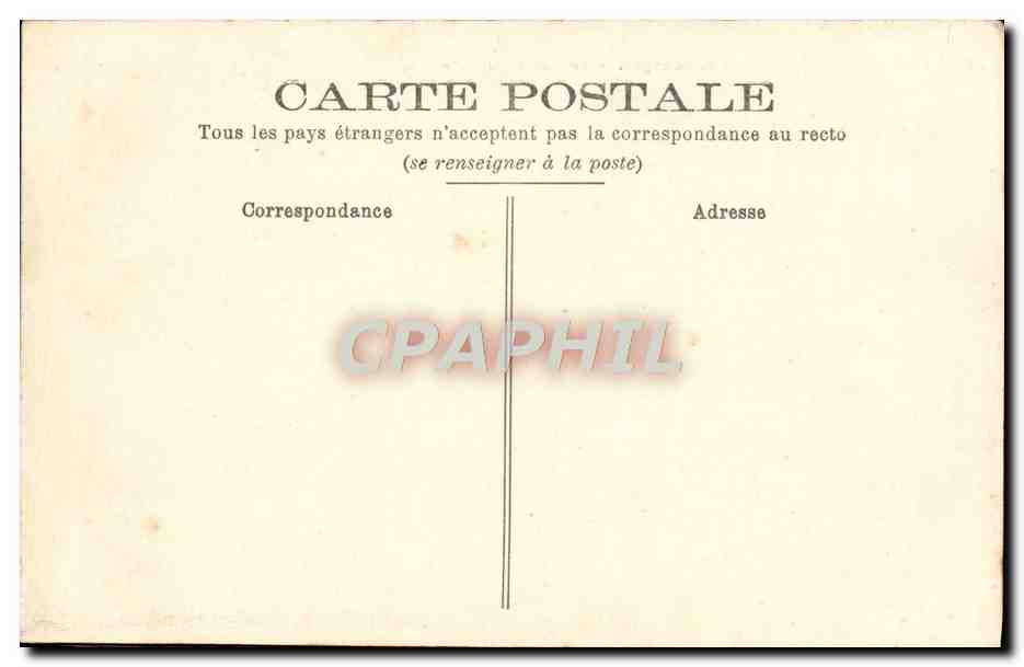 CPA Bourges Avenue de la Gare Tramways — Rückseite