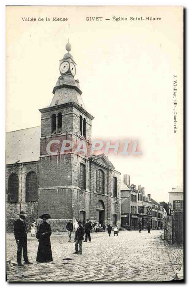 CPA Givet Eglise Saint Hilaire