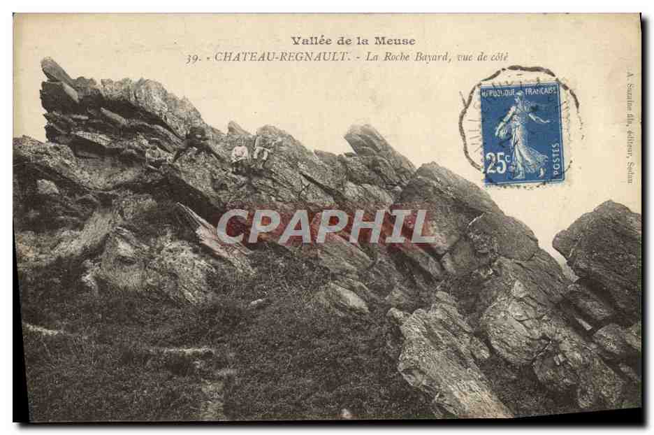 Vallée de la Meuse — Château-Regnault, La Roche Bayard, vue de côté — A. Sardou, éditeur