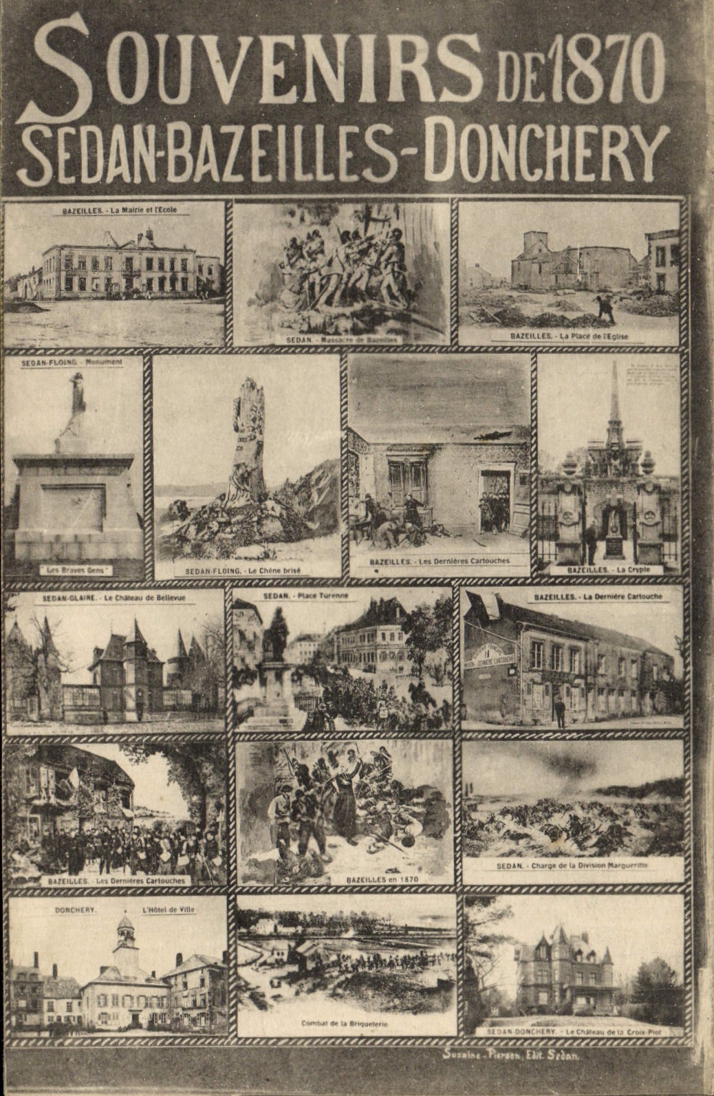 Souvenirs de 1870 - Sedan-Bazeilles-Donchery — Juzaine, Édit. Stran