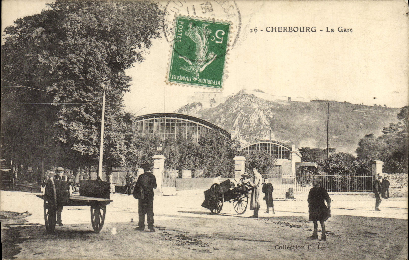 Cherbourg - La Gare — Collection G. L. — n°26 - Anverso
