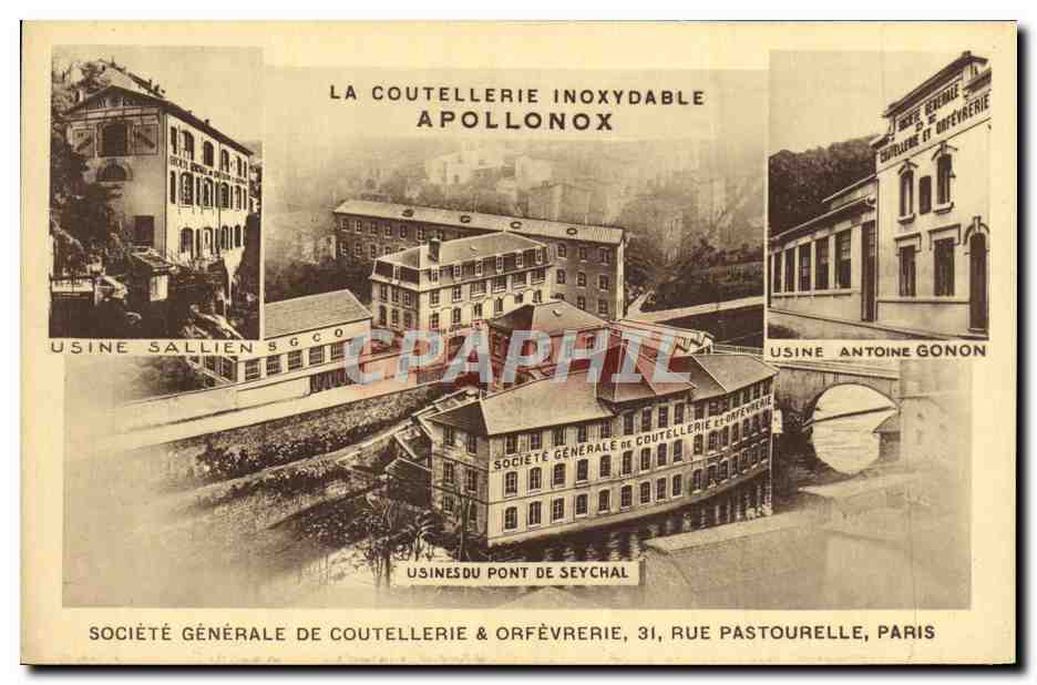 Usines de la Société Générale de Coutellerie et Orfèvrerie — Apollonox — Thiers (P.-de-D.)