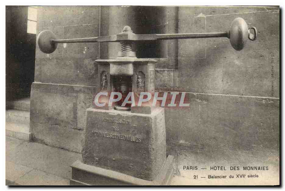 CPA Paris Hotel des Monnaies Balancier du 17eme