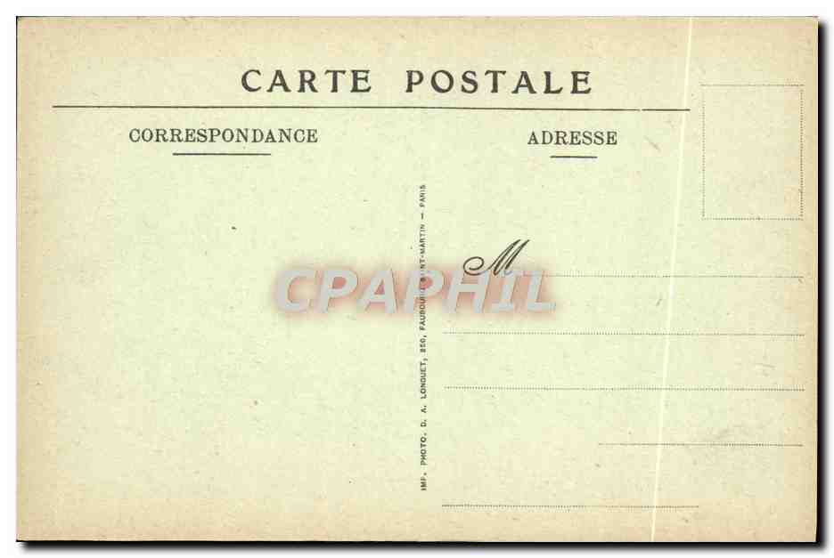 CPA Paris Hotel des Monnaies Balancier du 17eme — Rückseite