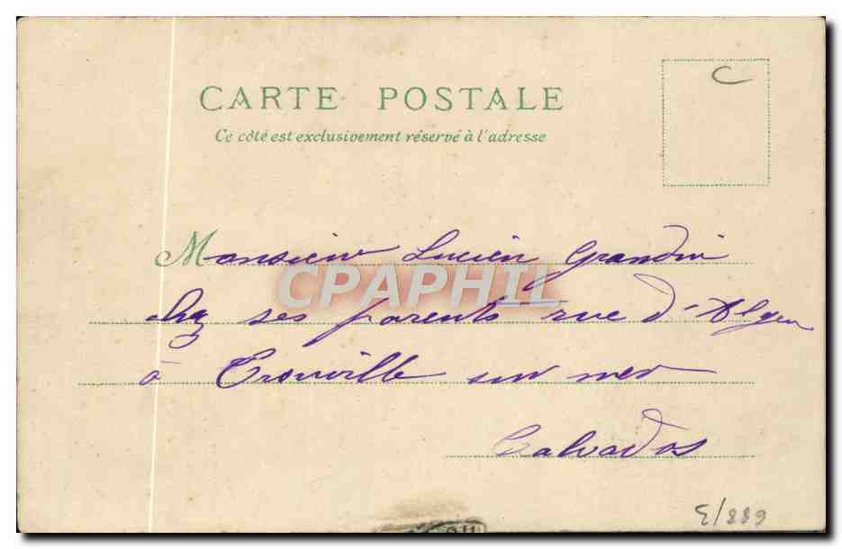 CPA Paris Le Boulevard des Italiens — Rückseite