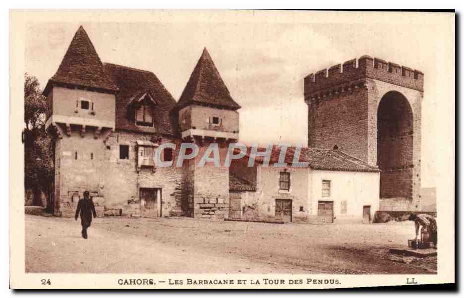 CPA Cahors Les Barbacane et la Tour des Pendus