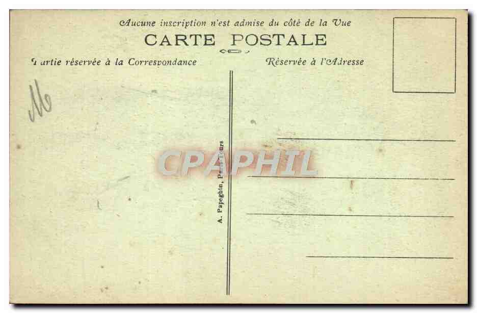 CPA Orleans Maison de Jeanne d'Arc La Cour et le puit en fer forge — Verso