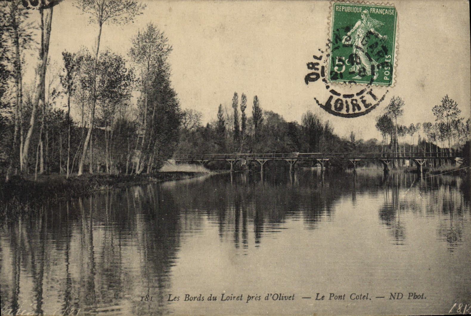 CPA Les Bords du Loiret pres d'Olivet Le Pont Cotel