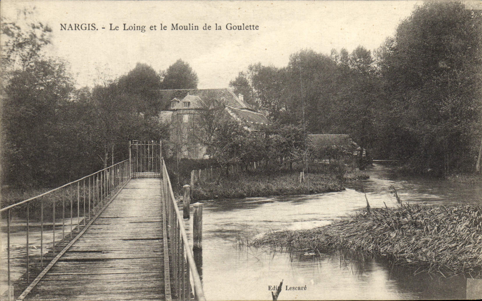 CPA Nargis Le Loing et le Moulin de la Goulette
