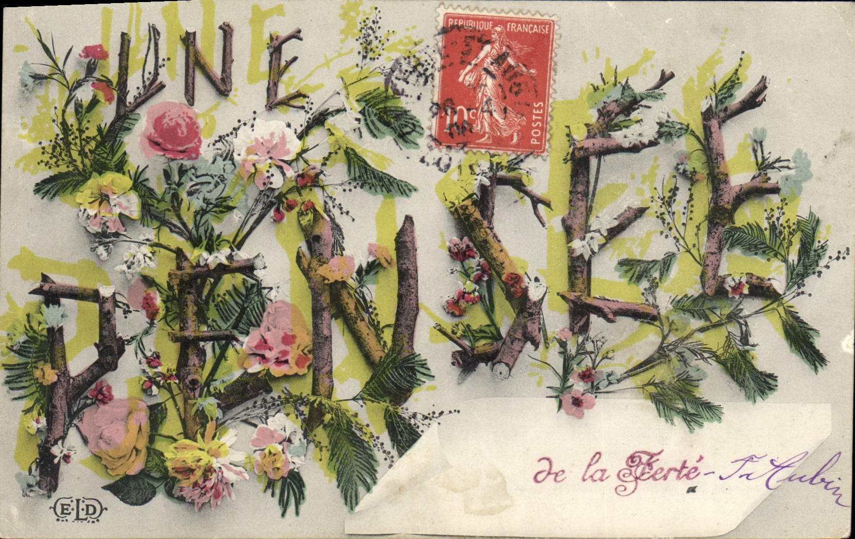CPA Une pensee de la Ferte Saint Aubin