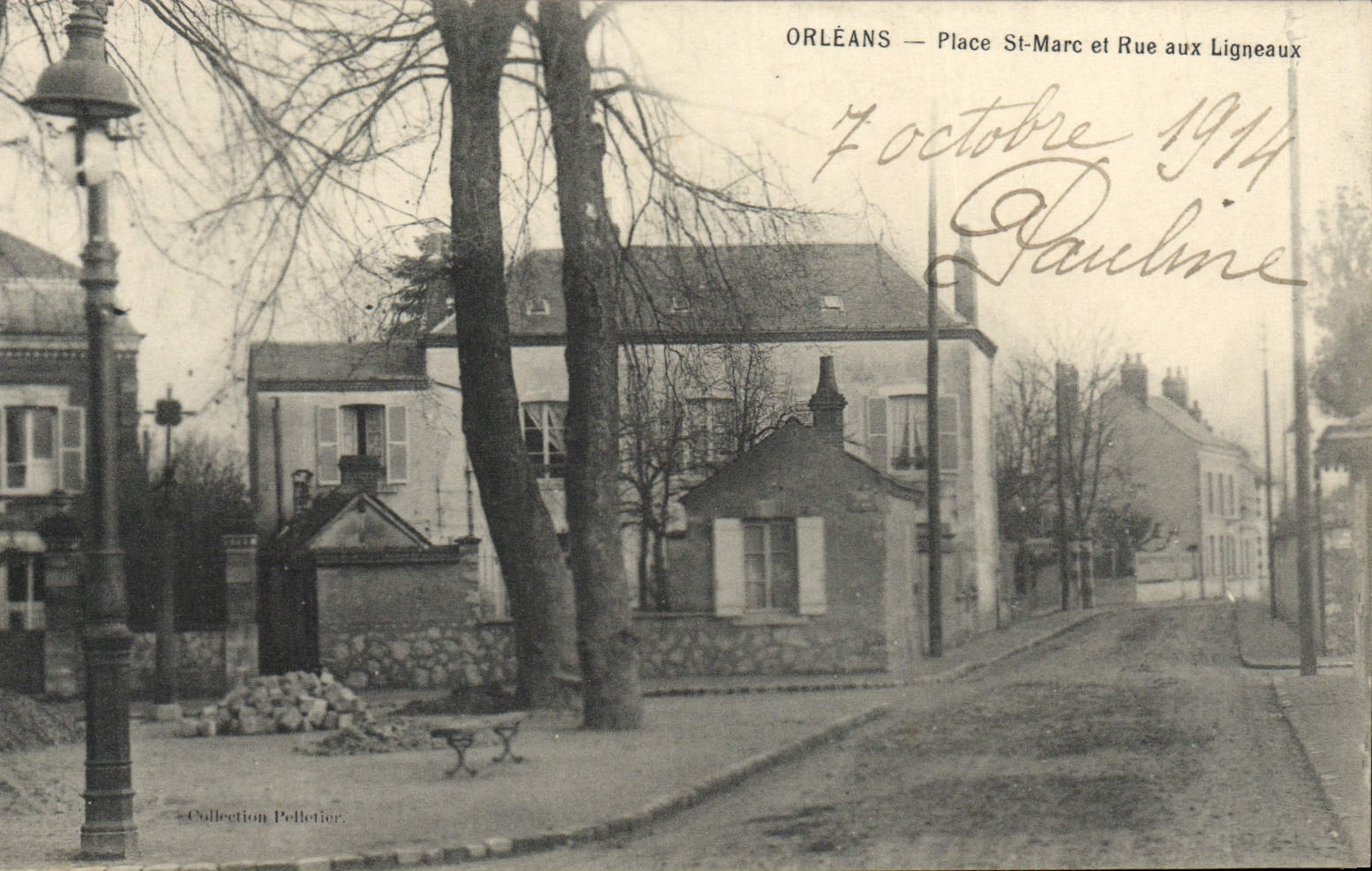 CPA Orleans Place St Marc et Rue aux Ligneaux