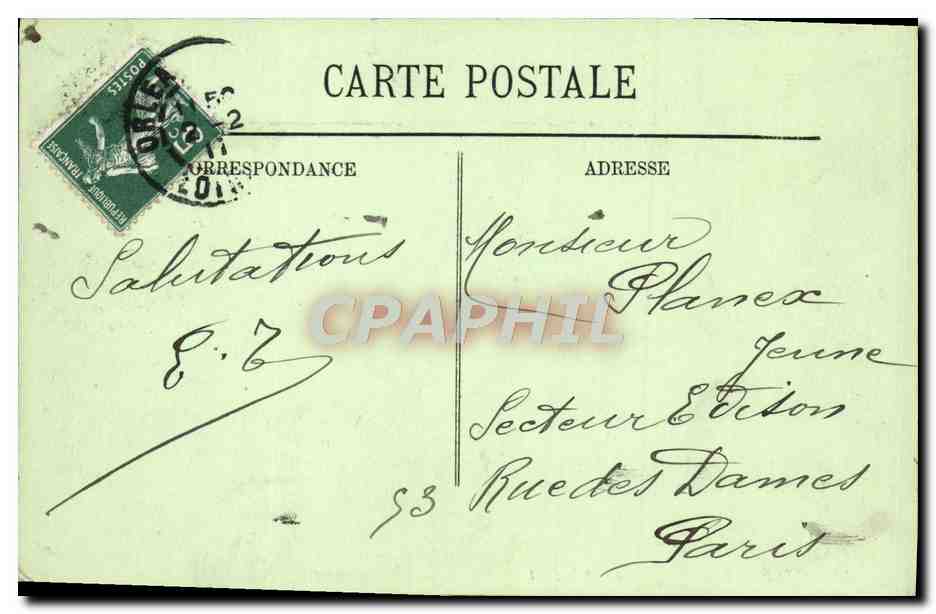 CPA Orleans Vue Generale et le Pont — Verso
