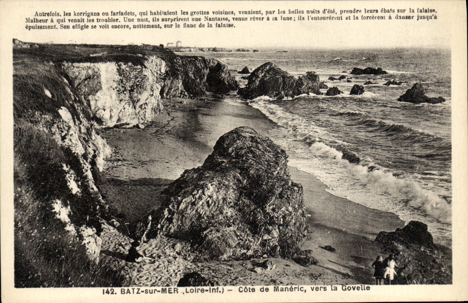 CPA Batz sur Mer cote de Maneric vers la Govelle