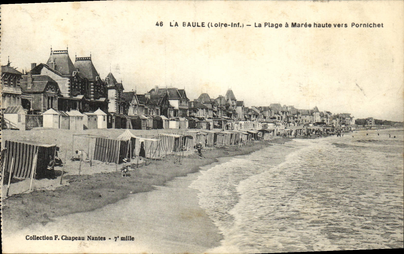 CPA La Baule La Plage a Maree haute vers Pornichet