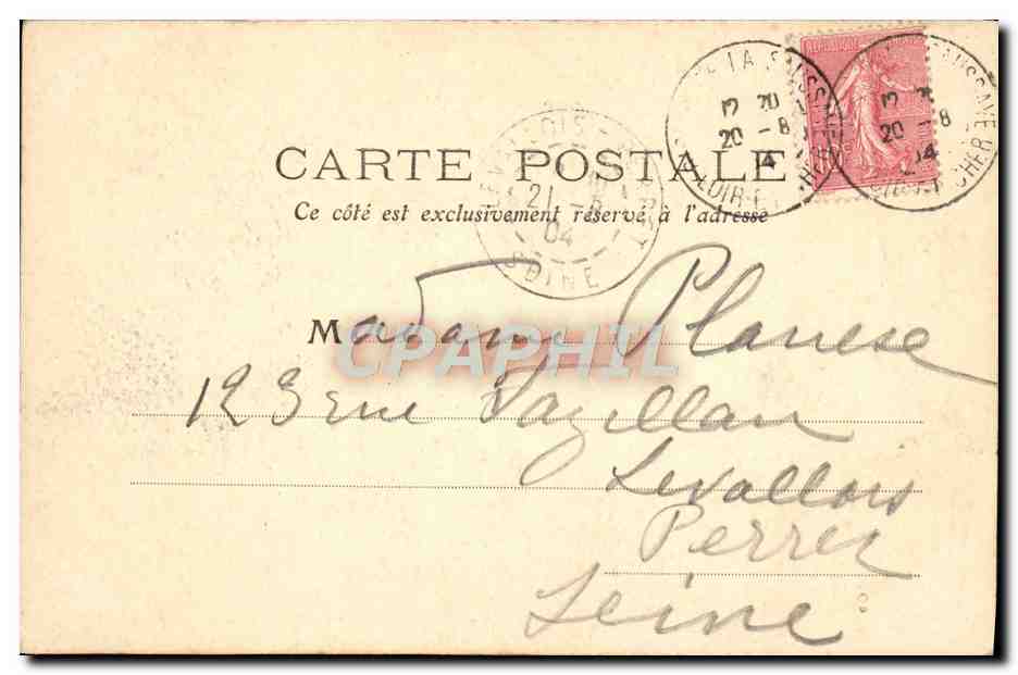 CPA Blois l'Eveche Vue prise des Jardins — Verso
