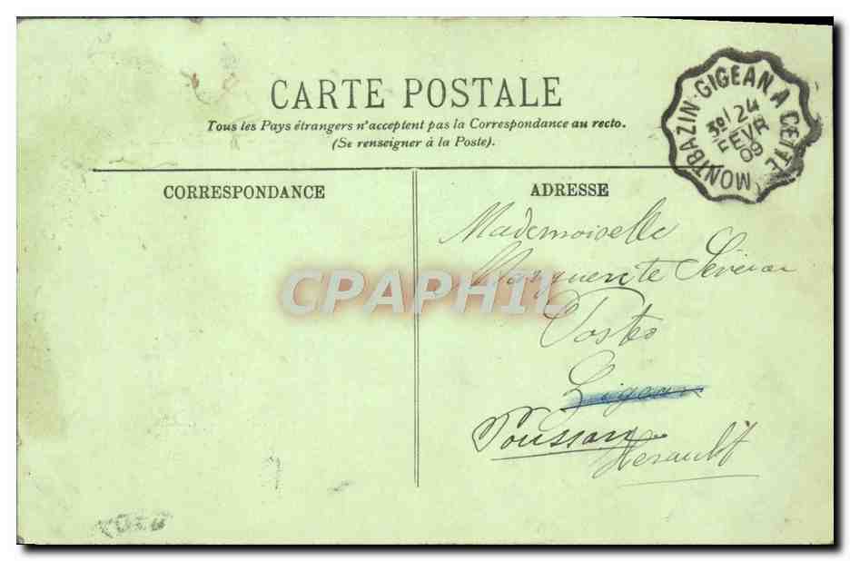CPA Paris La Grande Roue — Rückseite