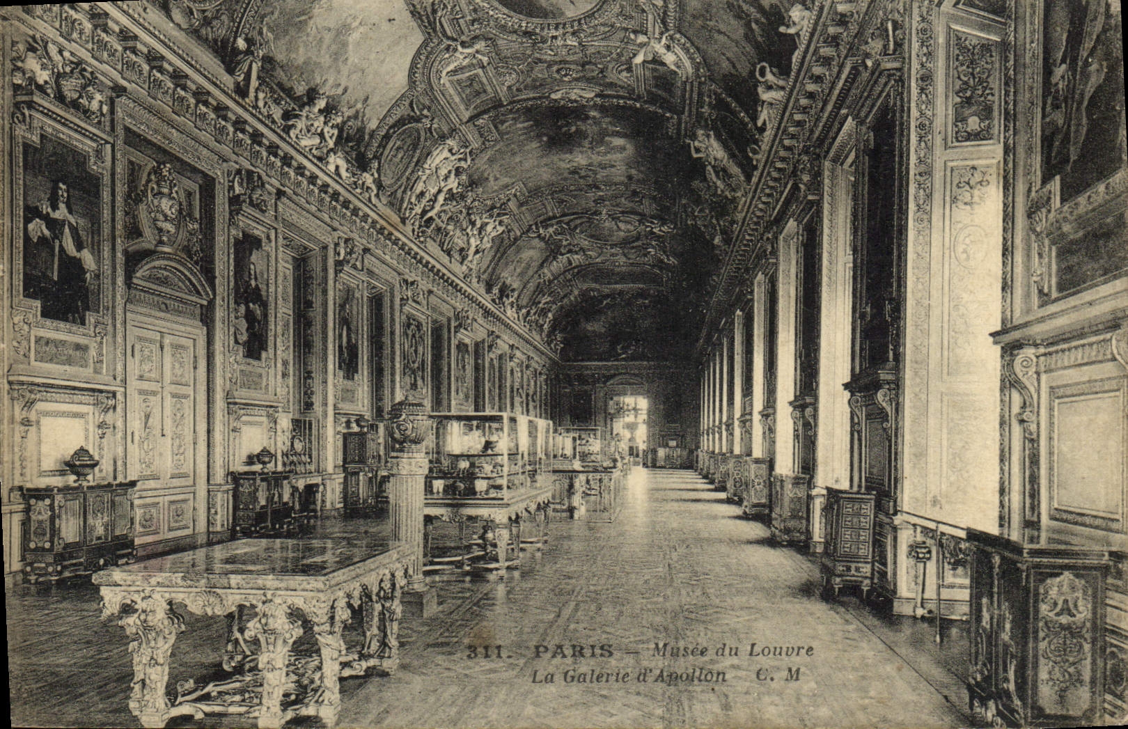 CPA Paris Musee du Louvre La Galerie d'Apollon 