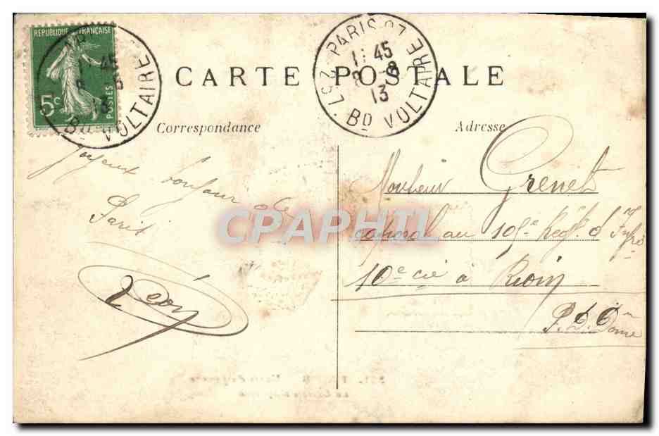 CPA Paris Musee du Louvre La Galerie d'Apollon  — Rückseite