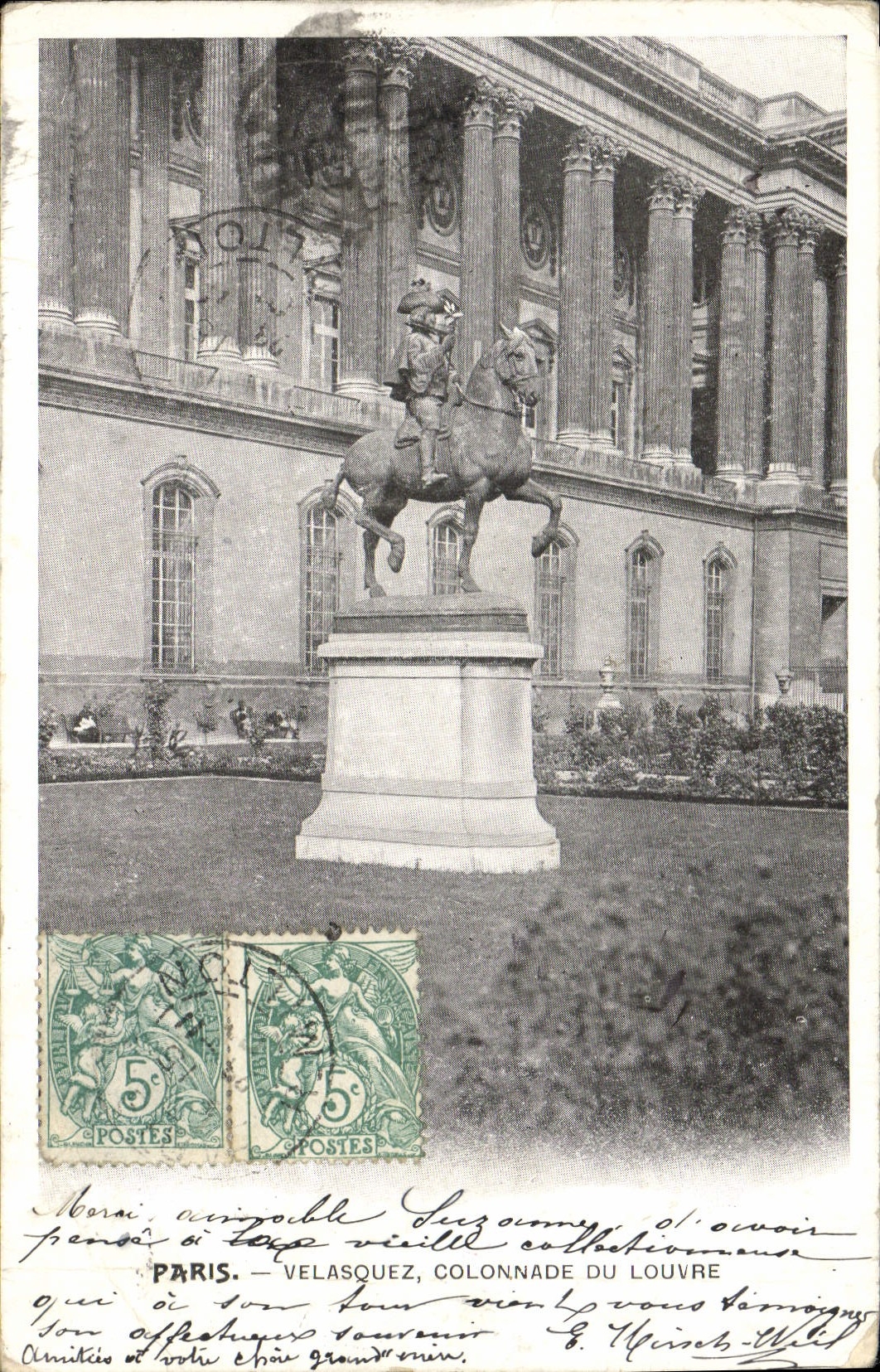 CPA Paris Velasquez Colonnade du Louvre