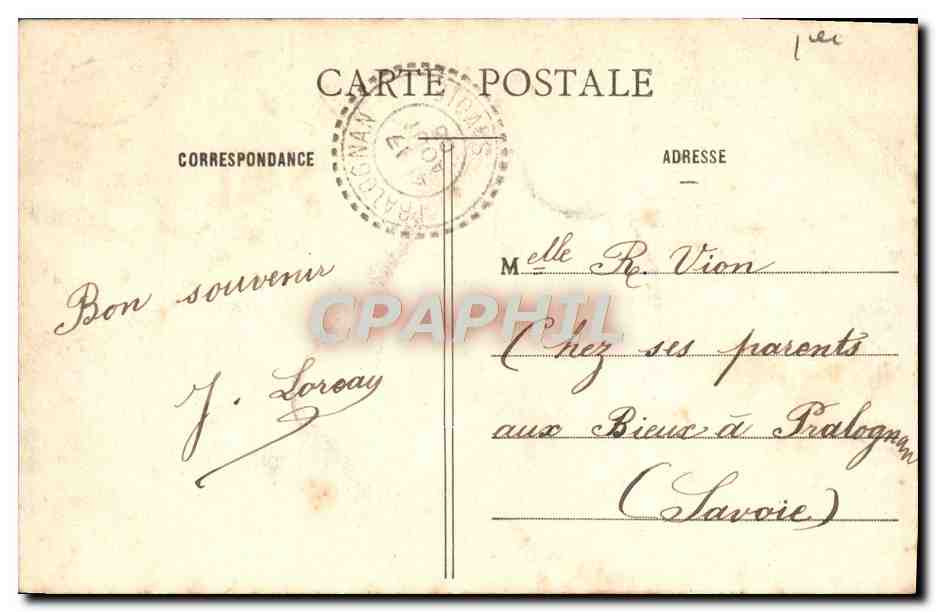 CPA Paris Jardin des Tuileries — Rückseite