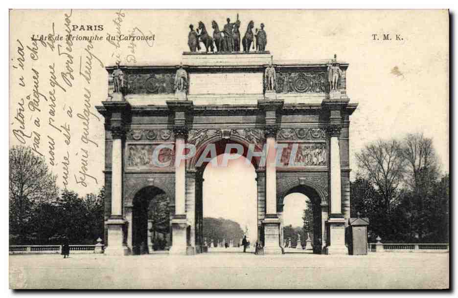CPA Paris L'Arc de Triomphe du Carrousel