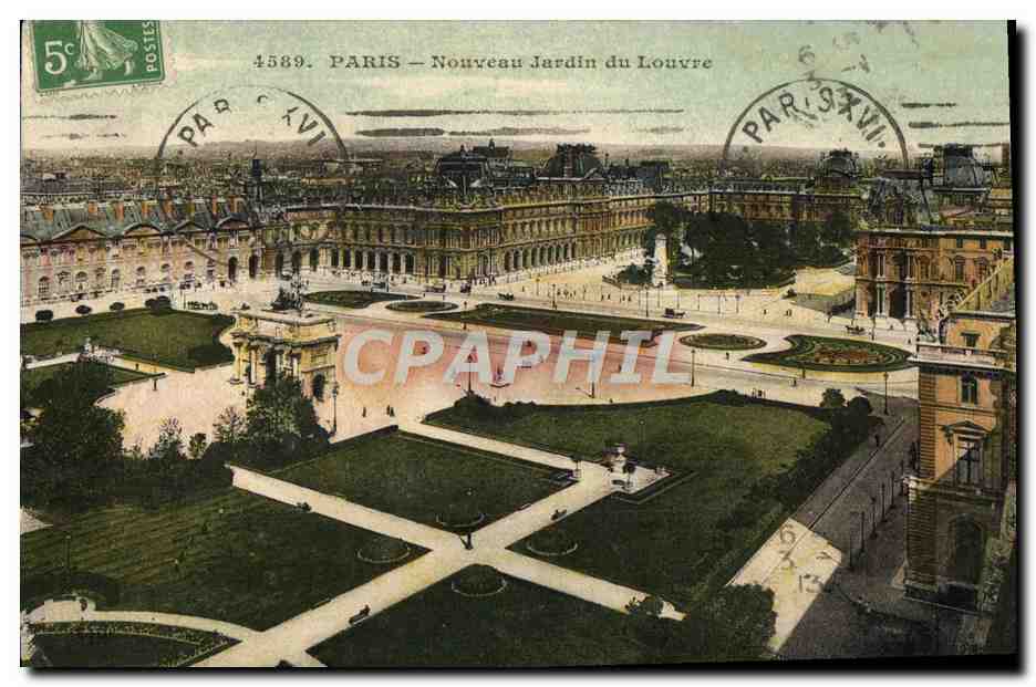 CPA Paris Nouveau Jardin du Louvre