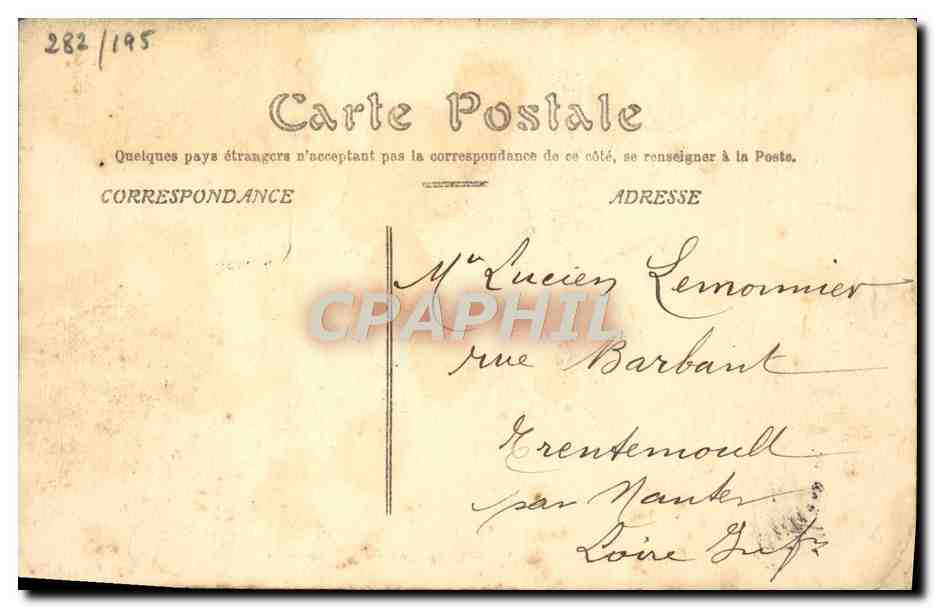CPA Paris Arc de Triomphe du Carrousel et le Louvre — Rückseite
