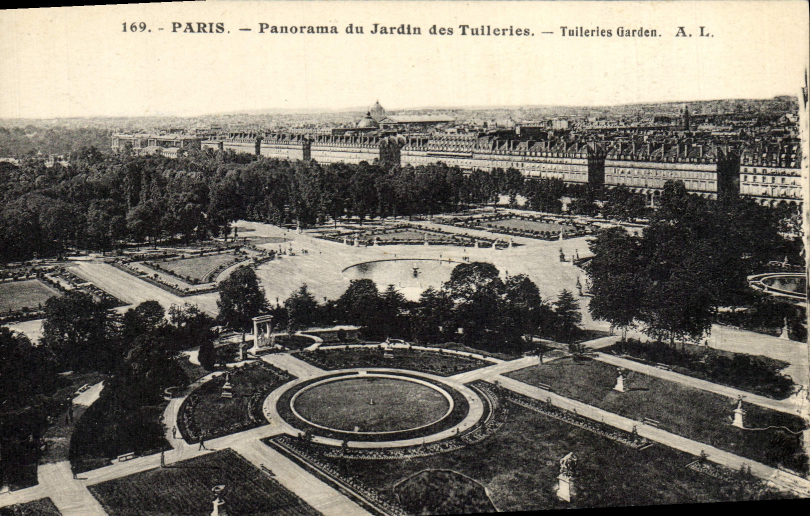 Paris — Panorama du Jardin des Tuileries — A. L. n°169