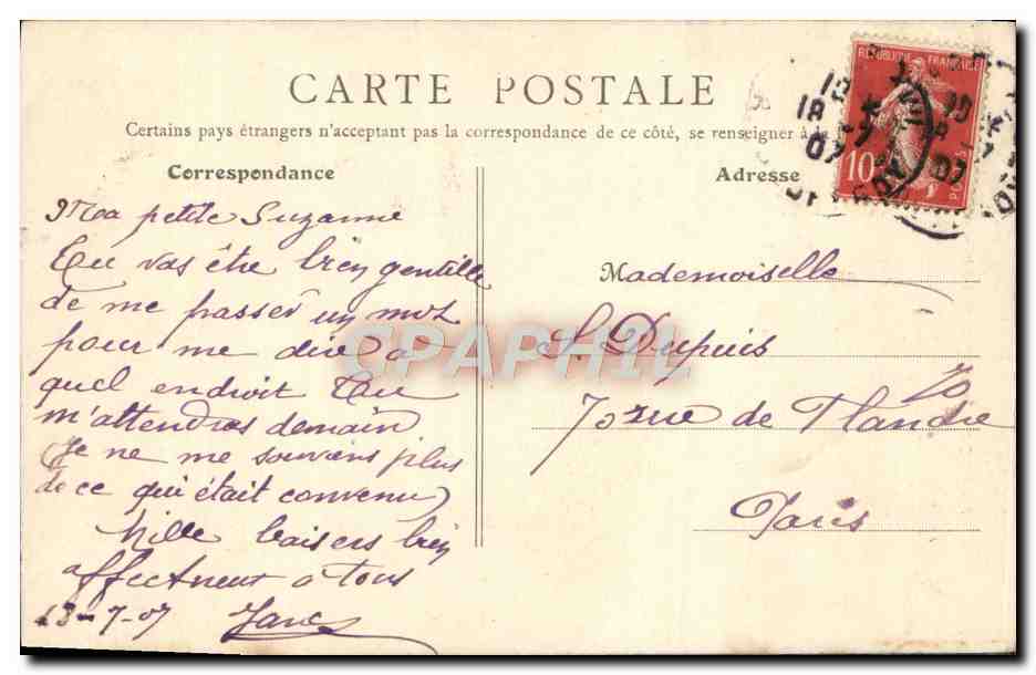 CPA Paris Quand Meme de Mercie  — Verso