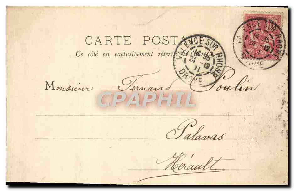CPA Paris La Conciergerie Palais de justice — Rückseite