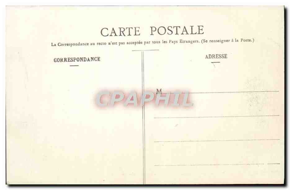 CPA Nancy Hemicycle de la Carriere Palais du Gouvernement Pepiniere — Verso
