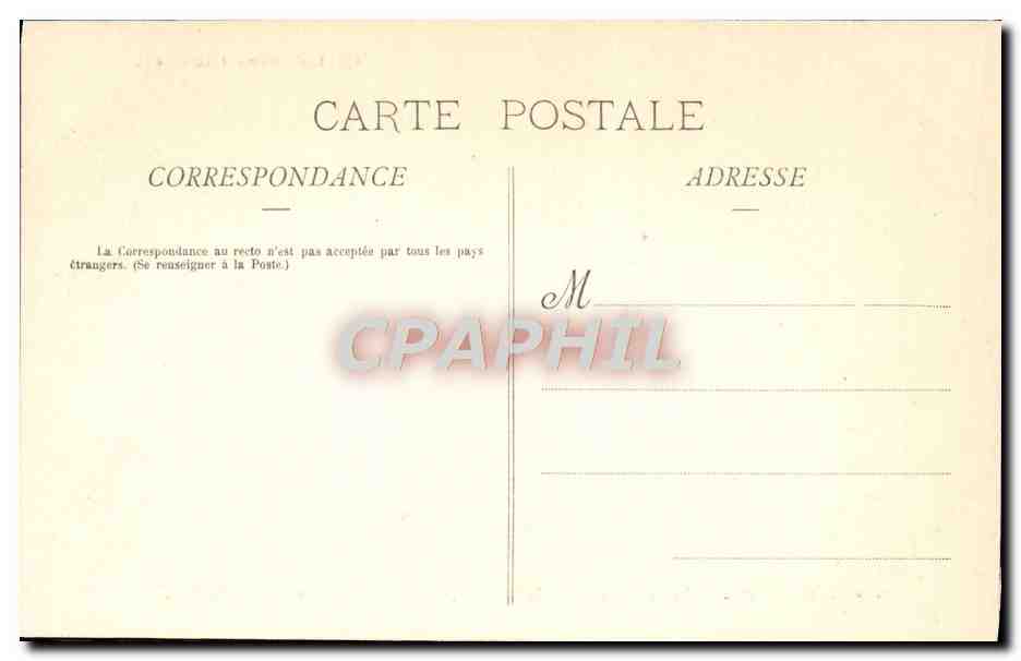 CPA Nancy Un Coin de la Place Stanislas Le Grand Hotel et l'ancien Eveche — Verso