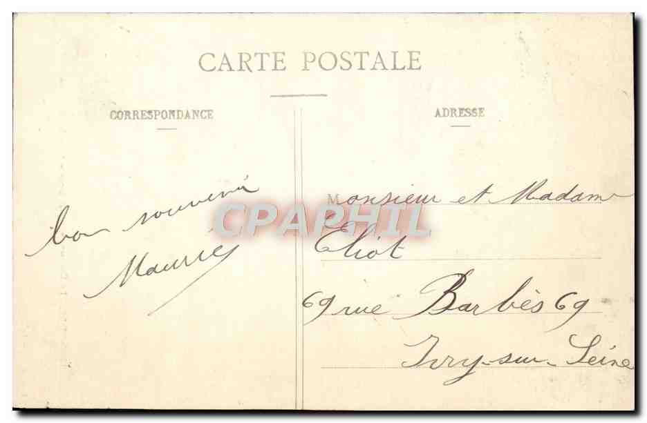 Lunéville - Le Château, vu de la Grande Allée des Bosquets — Quantin, lib.-édit. — Rückseite