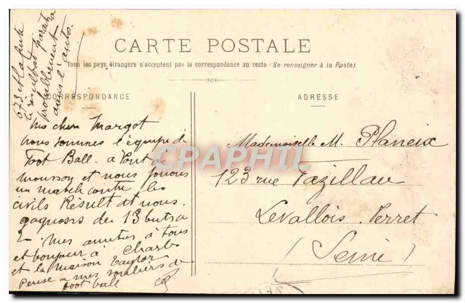 Pont-a-Mousson — Vue générale — Peltier-Maujean, Journaux — Rückseite