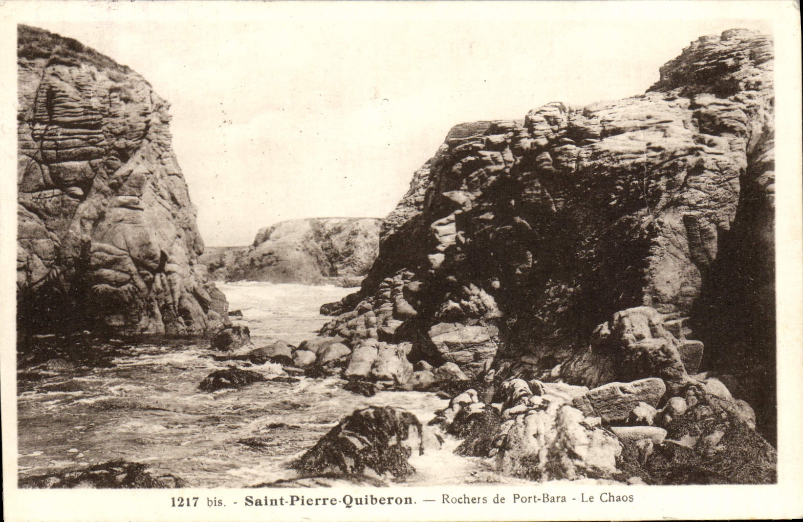 Saint-Pierre-Quiberon — Rochers de Port-Bara - Le Chaos — 1217 bis