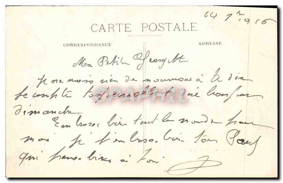 CPA Dole Place Grevy Prise du Cours Saint Maurice — Rückseite