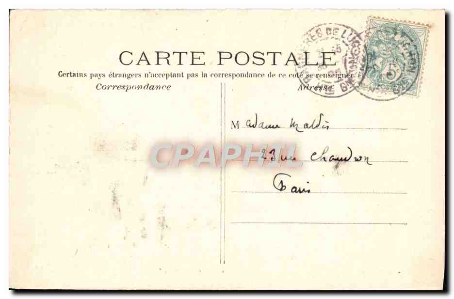 Luchon — Hospice et Montée du Port de Vénasque — Éditeur : L'Atelier de Luchon (n°33) — Verso