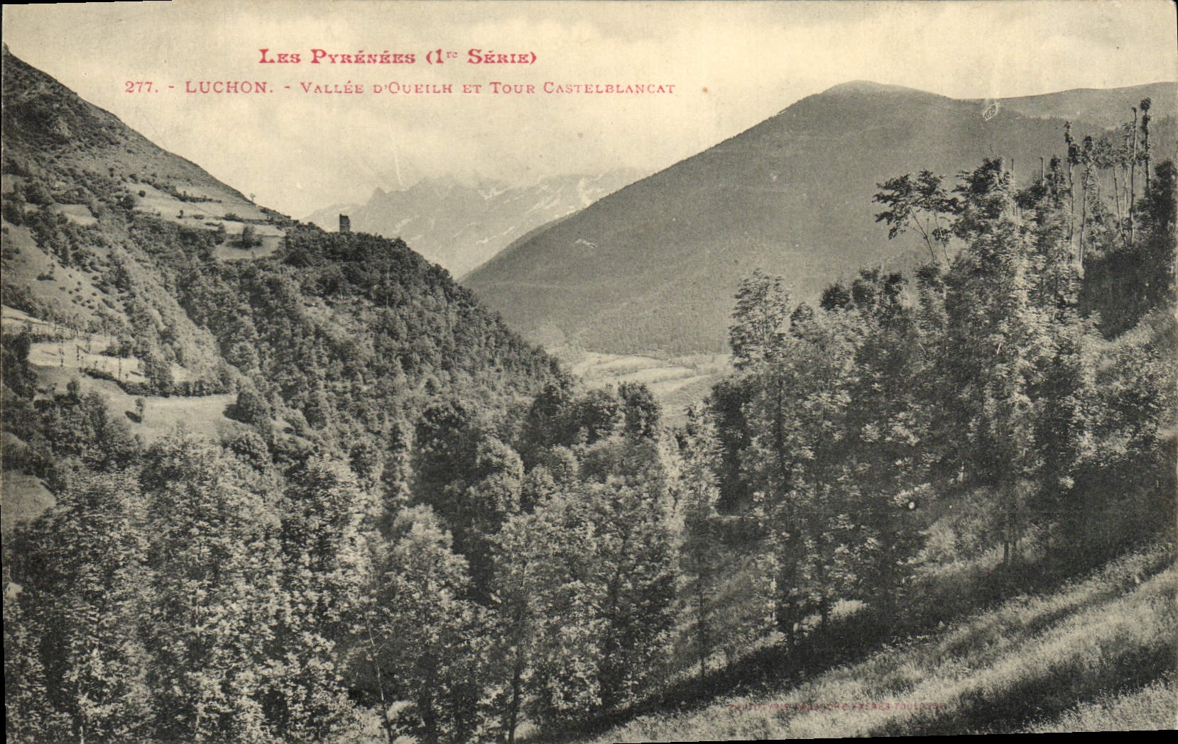 CPA Luchon Vallee d'Oueilh et Tour Castelblancat