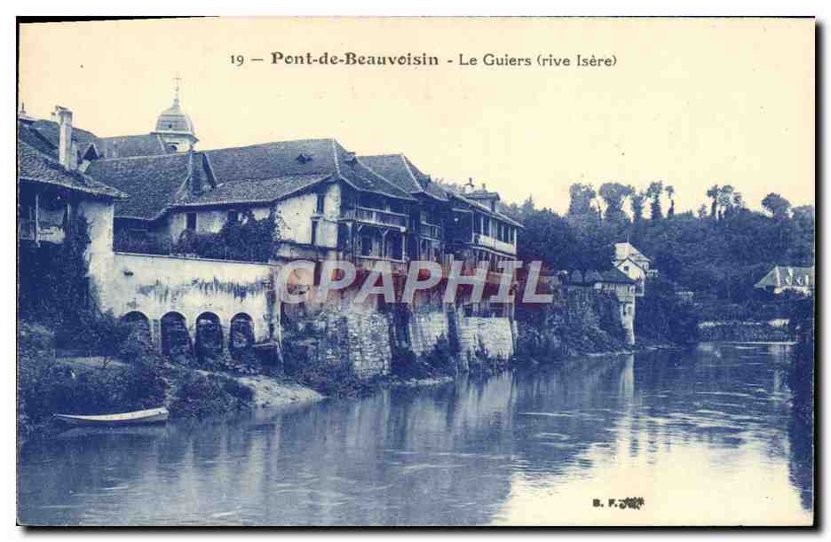 Pont-de-Beauvoisin — Le Guiers (Ufer der Isère) — B. F. — n°19