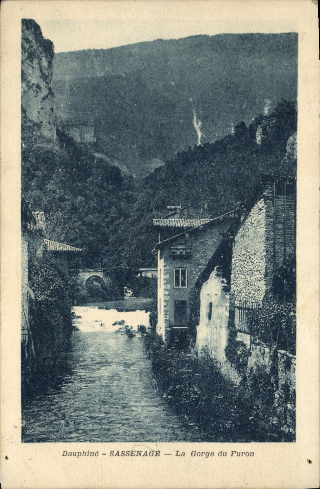 CPA Dauphine Sassenage La Gorge du Furon