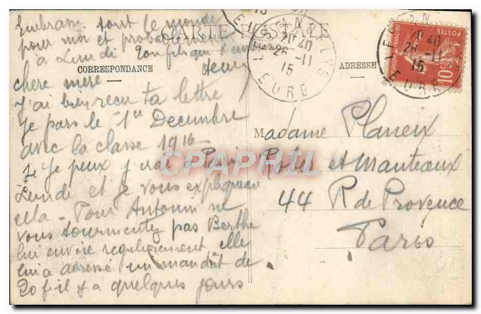 CPA Ecouis Monument eleve par les habitants en memoire de l'engagement des hussards — Reverso