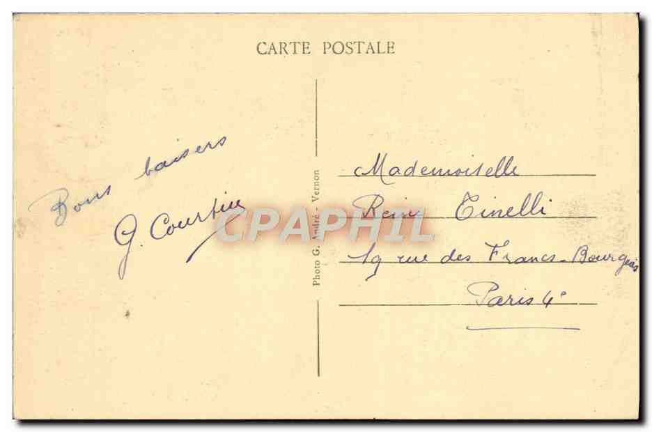 CPA Bueil Vue sur l'Eure prise du Pont — Rückseite