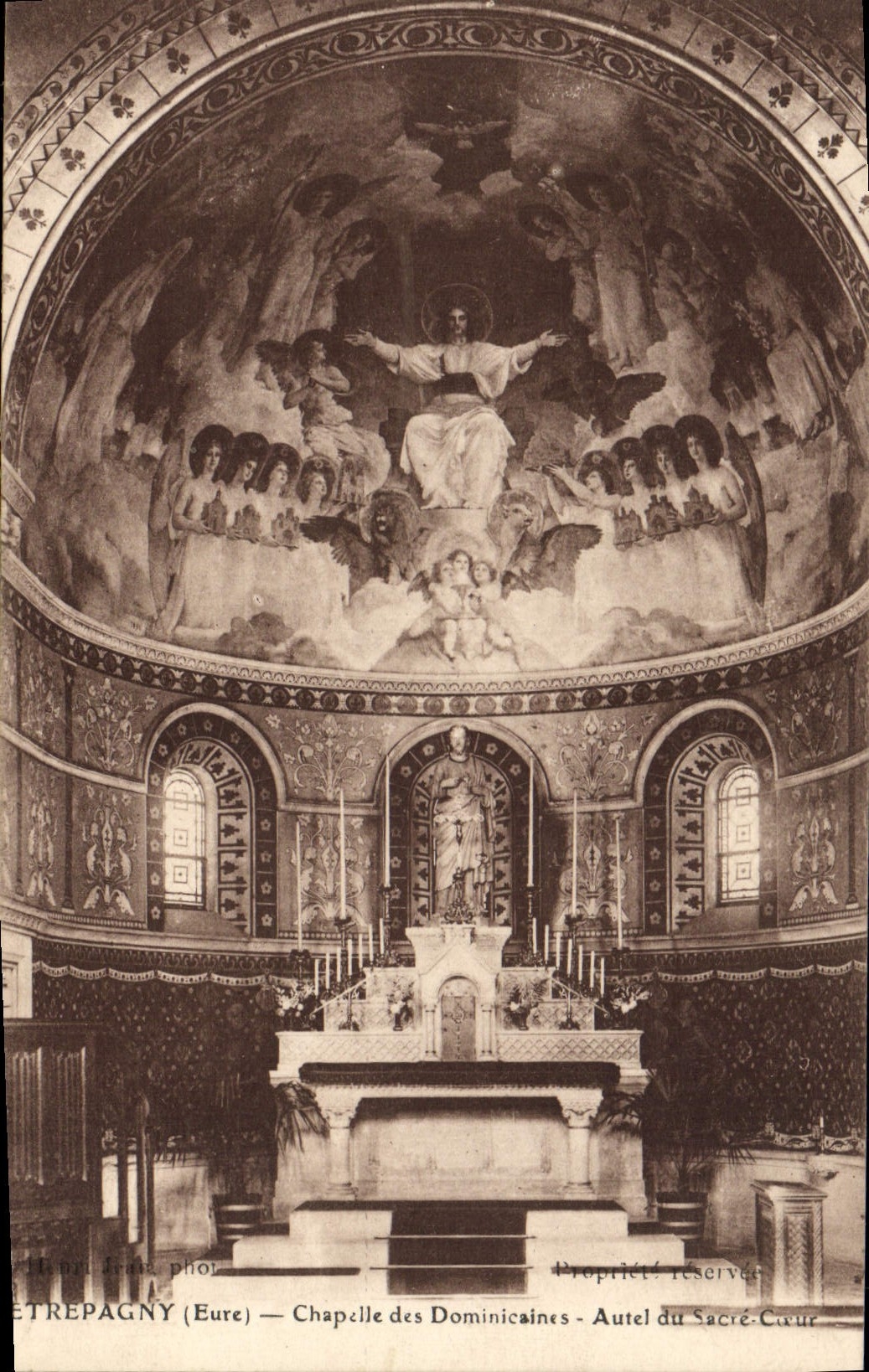ÉTREPAGNY (Eure) — Chapelle des Dominicaines - Autel du Sacré-Cœur